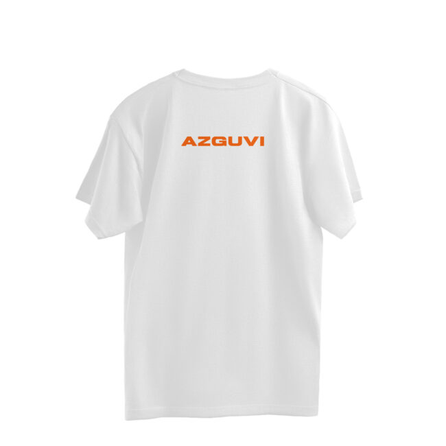AZGUVI Emerged Owl With Geometric Design Background OverSized T-Shirt - Image 2