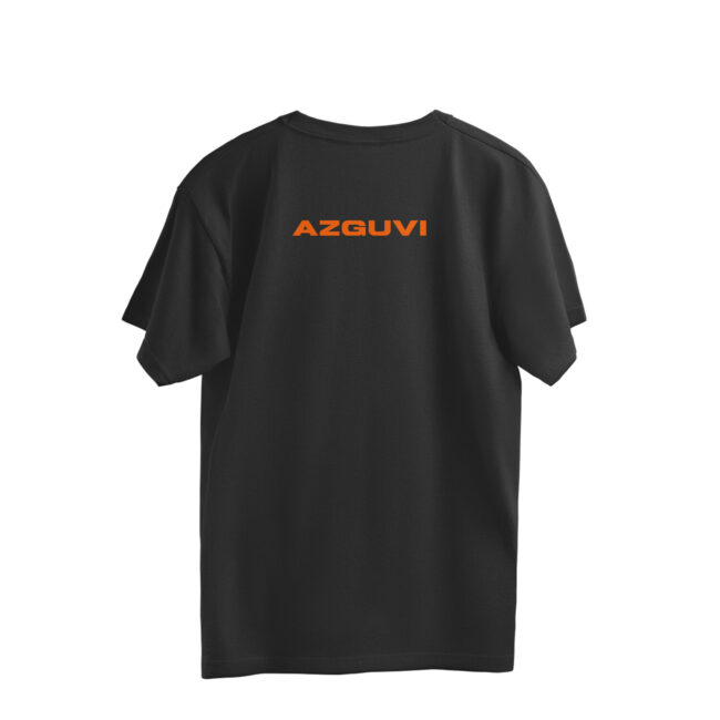 AZGUVI Emerged Owl With Geometric Design Background OverSized T-Shirt - Image 4
