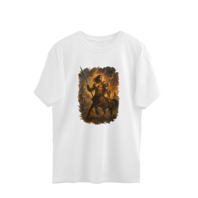 AZGUVI Centaur Guardian OverSized T-Shirt - Image 3