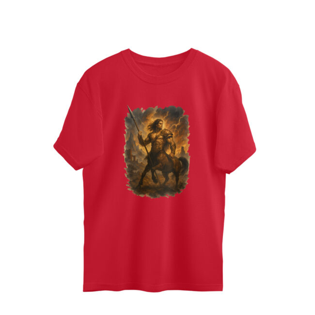 AZGUVI Centaur Guardian OverSized T-Shirt - Image 5