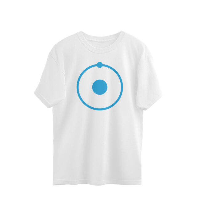 AZGUVI Iconic Doctor Manhattan Inspired Hydrogen Atom OverSized T-Shirt - Image 3